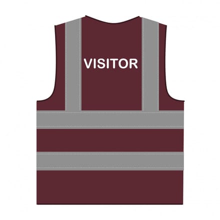 Visitor hesje RWS bordeauxrood