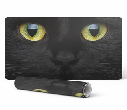 Antislip gamingmuismat met kattenogenprint (100x50 cm)