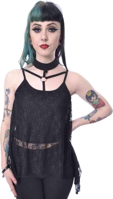 Vixxsin - SELENA Mouwloze top - XXL - Zwart