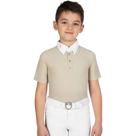 Wedstrijd Poloshirt met vier knopen kind Equestro