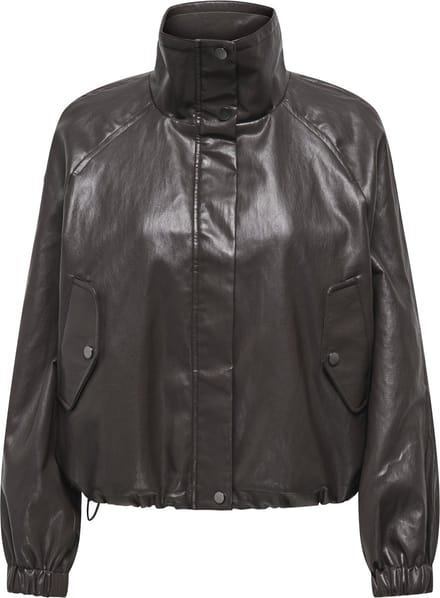Only Jas Onlmini Faux Leather Jacket Cc Otw 15373805 Raven Dames Maat - M
