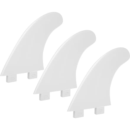 Ensemble de 3 ailerons de surf G5 résistants, accessoire de planche de surf, déviation d'eau gauche, milieu, droite blanc