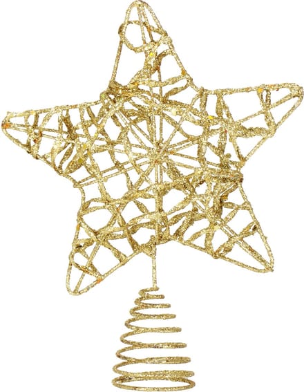 Springos Piek - Kerstboomhanger - Glitters - Goud - Kerstboom