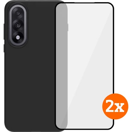 BlueBuilt OnePlus Nord 5 Back Cover Transparant + Screenprotector Glas Duo Pack