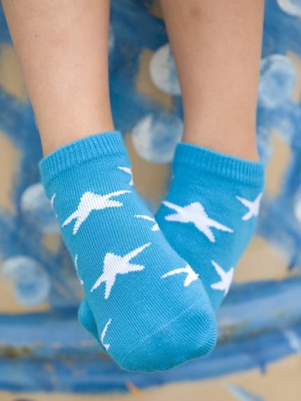 Bonnie Doen sneaker sokjes maat 23/26 lagoon