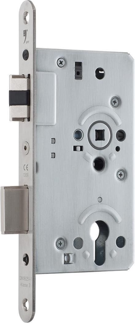 Insteekslot - RVS geborsteld - GPF - GPF0140.09 dag- en nachtslot PC72 RVS