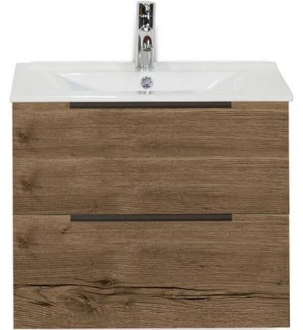 Seville Badmeubelset 60 cm - Tabacco Edge Greep - Wastafel Enjoy