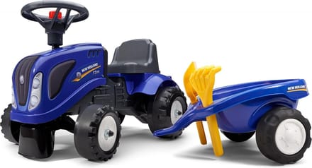 Falk New Holland Looptractor - Tractor voor peuters 1-3 jaar met aanhanger