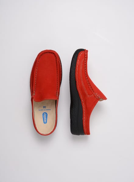 Wolky Dames Klompen 06202 Roll Slide Rood
