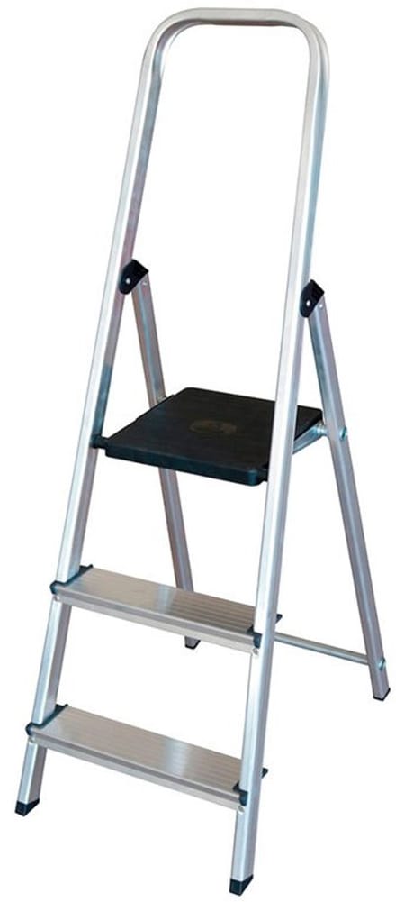 Edm Aluminium Ladder 3 Treden Zilver