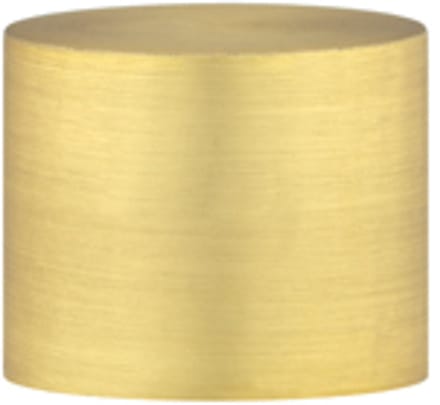 Einddop roede – Ø19mm – 2 stuks – messing gepolijst