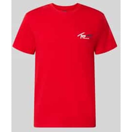 slim fit T-shirt van puur katoen