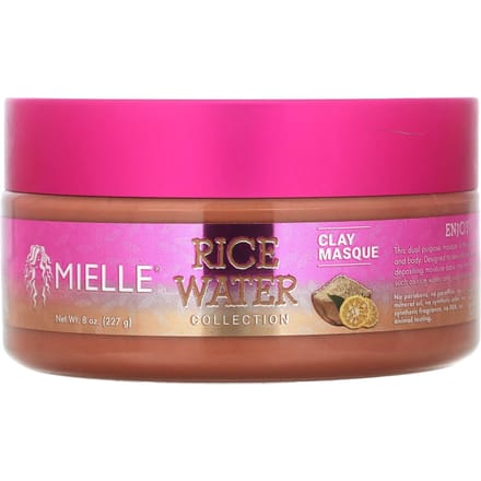 Mielle, Rice Water Collection, Clay Mask, 8 oz (227 g) pink