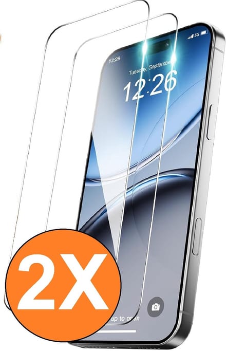 Screenprotector geschikt voor iPhone 17 pro Max Beschermglas - Screen protector gehard glas - 2 Stuks