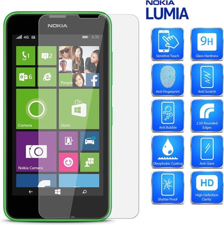 Screenprotector Glas - Tempered Glass Screen Protector Geschikt voor: Nokia 3 2017 Microsoft - 2x