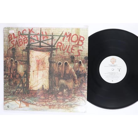 LP Plaat BLACK SABBATH  Mob Rules BSK3605 WARNER BROS 1981 VS Metal Gebruikt gray