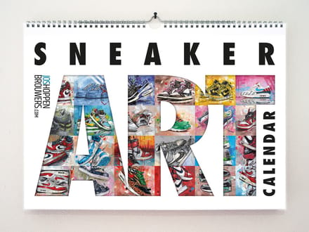Sneaker kunst kalender 29,7x21 cm (A4)