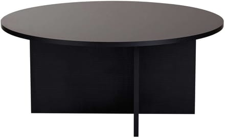 Houten salontafel "Sun" - 90 x 90 x 40 cm - Zwart hout
