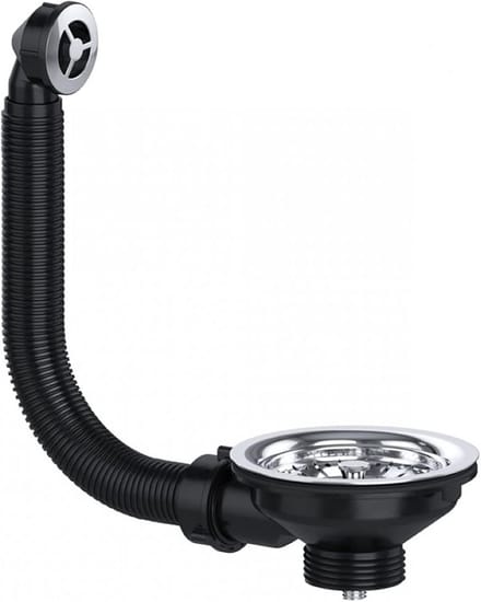 Universele RVS Gootsteen Zeef & Overloop Afvoerplug 40mm Keuken/Badkamer