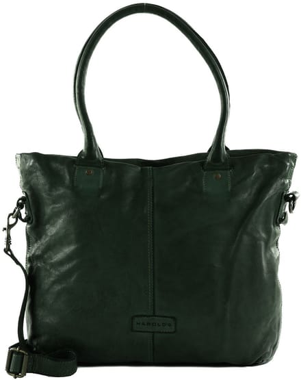 HAROLD'S shopper schoudertas Submarine Shopper Green donkergroen