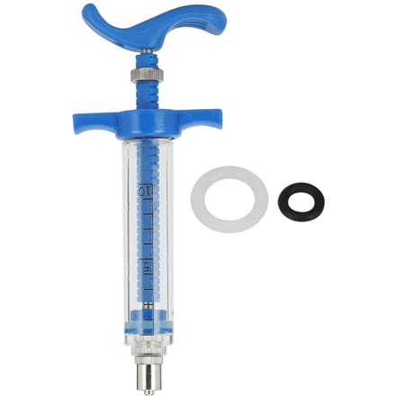 Plastic Stalen Spuit Dierlijke Injector Spuit Accessoires Dierlijke Verpleegapparatuur20ML Plastic white
