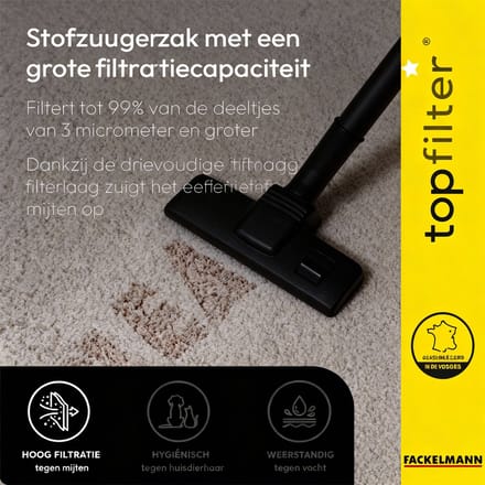 4 stofzuigerzakken Rowenta Silence Force Moulinex TopFilter Premium