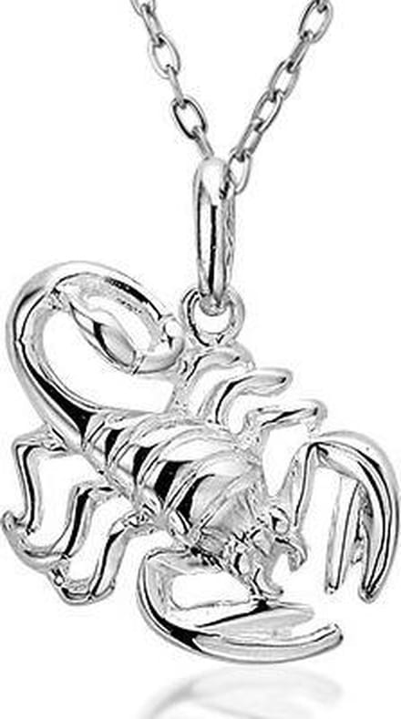 Montebello Ketting Schorpioen - 925 Zilver - Horoscoop - 20x20mm - 45cm