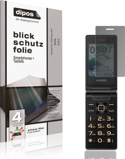 dipos – Matte Privacy Screenprotector geschikt voor Jectse G10 C | Anti-Spy Beschermfolie
