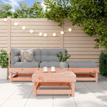 vidaXL - 4-delige - Loungeset - massief - douglashout