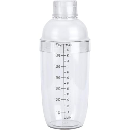 PC Cocktailshaker met Schaal Melkkan Sappen Wijn Plastic Beker voor Thuisbar Winkel 700ml white