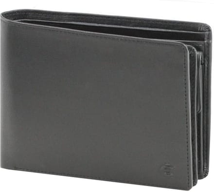 Esquire Logo Portemonnee I Leer 12,5 cm - Jongens - Horizontaal - schwarz
