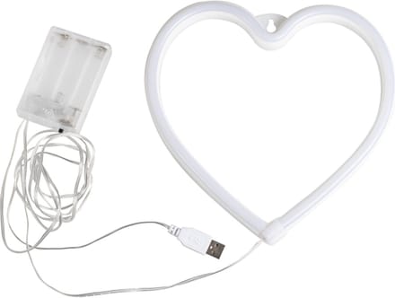 Ginger Ray - Ginger Ray - Roze neon LED licht hart 20 cm