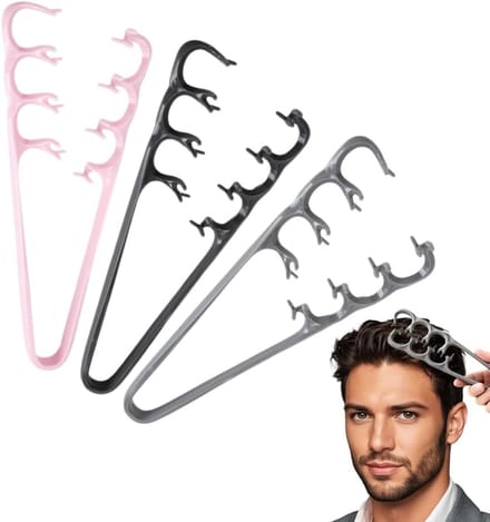 Set van 3 Textuur Kammen voor Haarstyling, Volume Tool voor Brede Haarstijlen, Ideaal voor Krullend Haar en Kappersgebruik