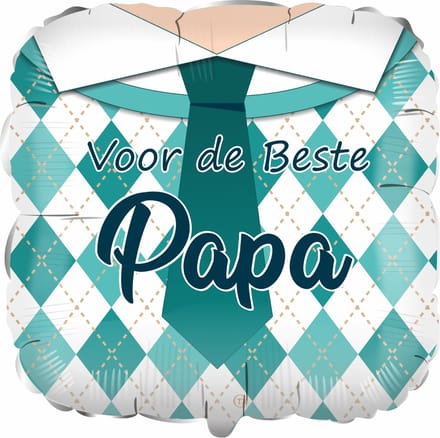 Voor de Beste Papa Folieballon, 45 cm, Vaderdag, lieve papa
