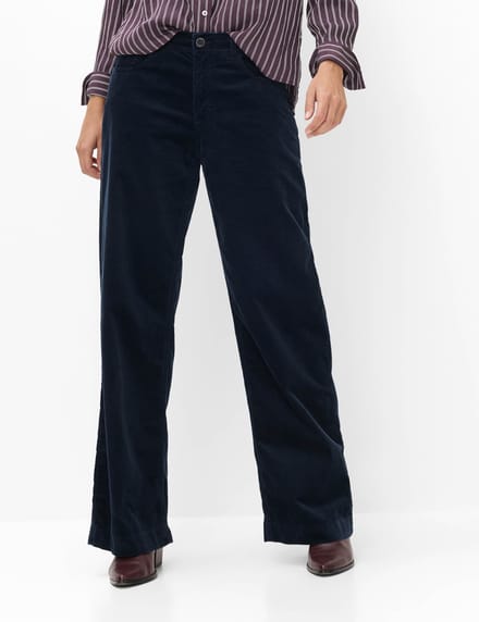 Brax Dames Palazzobroek  Style MAINE NAVY, donkerblauw, maat 40K