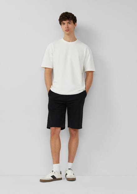 s.Oliver - male - Detroit: Relaxed fit bermuda van linnenmix