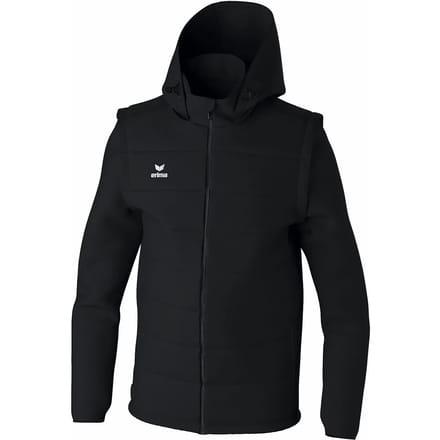 Erima Team Jack Met Afneembare Mouwen Heren - Zwart | Maat: M