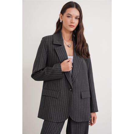 Gestreepte Oversized Blazer