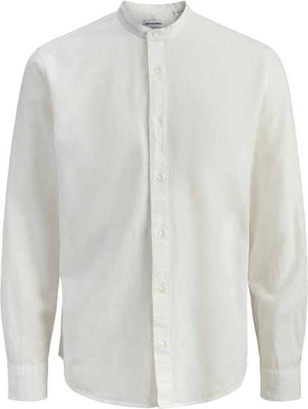 JACK&JONES PLUS - JJEBREEZE LINEN BLEND BAND SHIRT L PLS PLUS - Heren PLUS - Overhemden