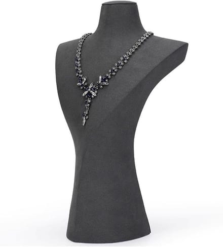 Sieraden Organizer - Ketting Buste - Sieraden Presenteren - Elegante Stijl - 1 Stuk - Grijs