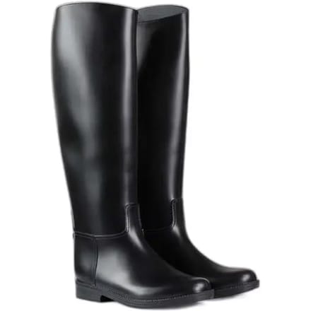 Horze Chester Rubber Rijlaarzen, dames, Black, 39