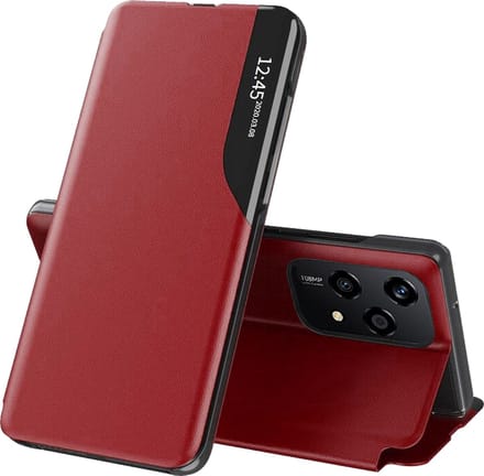 Hoesje geschikt voor HONOR 200 Lite - Techsuit eFold Book Case - Rood