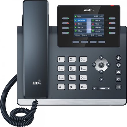 Yealink SIP-T44U - VoIP phone with caller ID - 5-way call capability