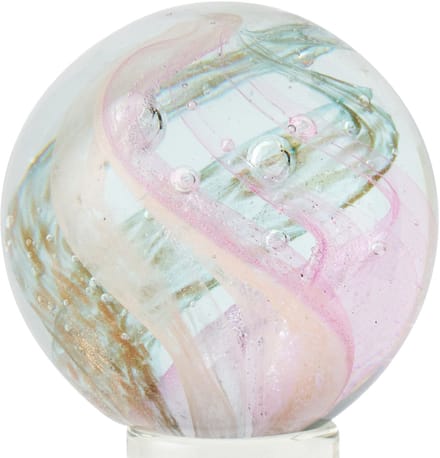 J-Line presse-papier Orkaan - glas - goud/roze - medium