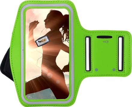 Pearlycase Sportarmband Hardloopband Groen Hoesje Geschikt voor OnePlus 7