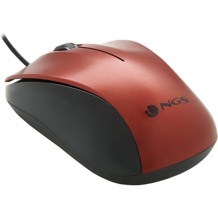 Optical mouse NGS WIRED 1200 DPI Red