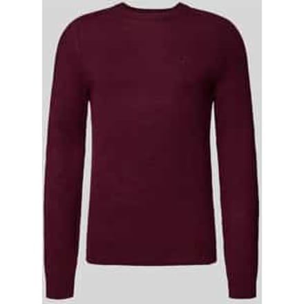 Regular fit gebreide pullover van pure wol