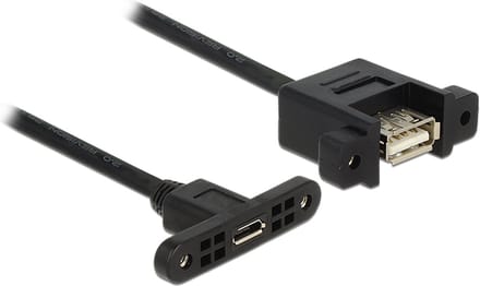 Delock - USB 2.0 A Female naar USB 2.0 Micro Female - 1 m