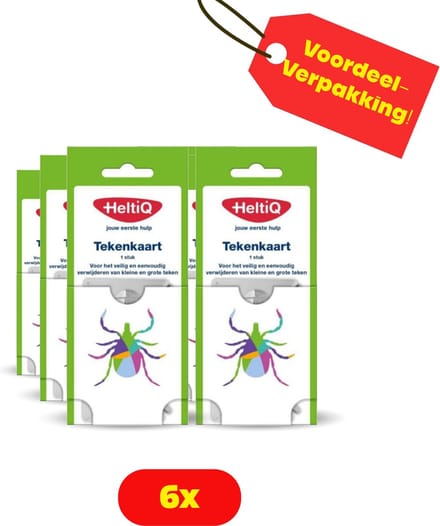 6 x HeltiQ Tekenkaart - Voordeelverpakking!