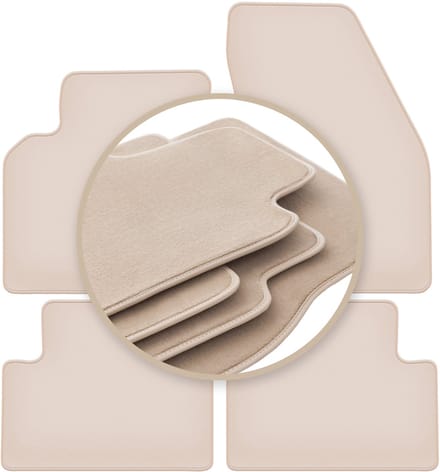PREMIUM beige matten voor: Volvo S40 II sedan 2004-2012